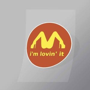 DCCF0033 Im Lovin It Brand Spoof Direct To Film Transfer Mock Up