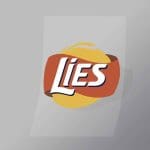 DCCF0048 Lies Brand Spoof Direct To Film Transfer Mock Up