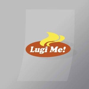 DCCF0052 Lugi Me Brand Spoof Direct To Film Transfer Mock Up