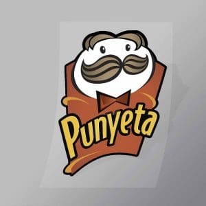 DCCF0069 Punyeta Brand Spoof Direct To Film Transfer Mock Up