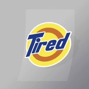 DCCF0086 Tired Brand Spoof Direct To Film Transfer Mock Up