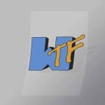 DCCF0091 Wtf Tv Brand Spoof Direct To Film Transfer Mock Up