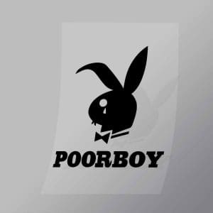 DCCF0101 Poorboy Brand Spoof Direct To Film Transfer Mock Up