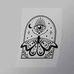DCGD0015 Butterfly Illustration Direct To Film Transfer Mock Up