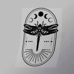 DCGD0020 Dragonfly Illustration Direct To Film Transfer Mock Up