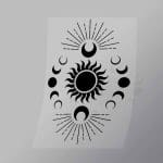 DCGD0043 Sun And Moon Illustration Direct To Film Transfer Mock Up