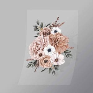 DCGF0014 Large Bouquet Direct To Film Transfer Mock Up