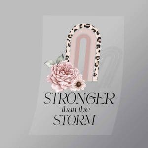 DCGF0022 Stronger Than The Storm Direct To Film Transfer Mock Up