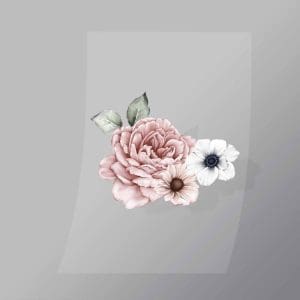 DCGF0024 Pink Watercolour Flower Direct To Film Transfer Mock Up