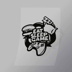 DCGG0008 Eat Slepp Game Repeat 3 Direct To Film Transfer Mock Up