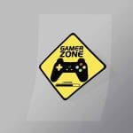 DCGG0013 Gamer Zone Sign Direct To Film Transfer Mock Up