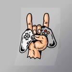 DCGG0015 Game On Controller Direct To Film Transfer Mock Up