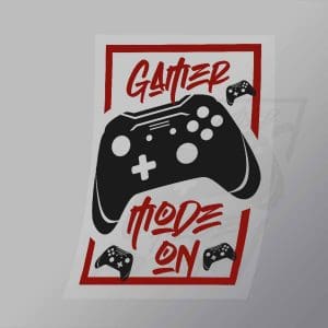 DCGG0058 Gamer Mode On Direct To Film Transfer Mock Up