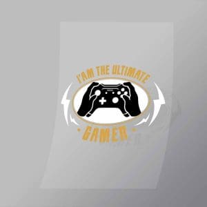 DCGG0068 I Am The Ultimate Gamer Direct To Film Transfer Mock Up