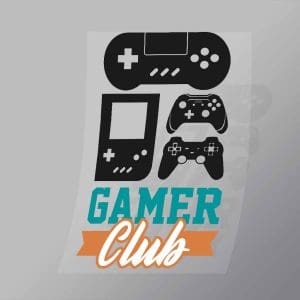 DCGG0074 Gamer Club Direct To Film Transfer Mock Up