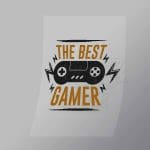 DCGG0087 The Best Gamer Direct To Film Transfer Mock Up