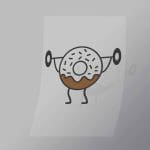 DCGP0021 Gym Donut Direct To Film Transfer Mock Up