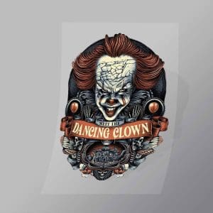 DCHM0014 Meet The Dancing Clown Direct To Film Transfer Mock Up