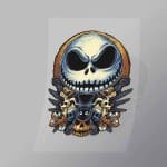 DCHM0016 Jack Skellington Direct To Film Transfer Mock Up