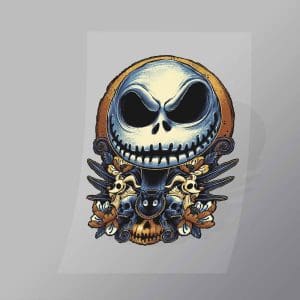 DCHM0016 Jack Skellington Direct To Film Transfer Mock Up