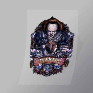 DCHM0019 Welcome To Halloween Pennywise Direct To Film Transfer Mock Up