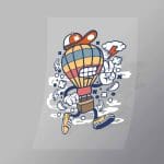 DCLC0005 Air Balloon Direct To Film Transfer Mock Up