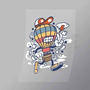 DCLC0005 Air Balloon Direct To Film Transfer Mock Up