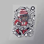 DCLC0008 American Hockey Kid Direct To Film Transfer Mock Up