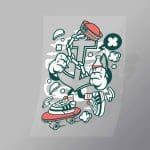 DCLC0010 Anchor Skateboard Direct To Film Transfer Mock Up