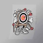 DCLC0016 Archery Target Direct To Film Transfer Mock Up