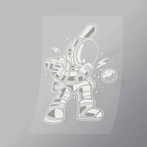 DCLC0019 Astronaut Baseball Direct To Film Transfer Mock Up