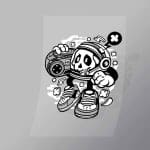 DCLC0020 Astronaut Boombox Direct To Film Transfer Mock Up