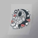 DCLC0022 Astronaut Coffee And Donuts Direct To Film Transfer Mock Up