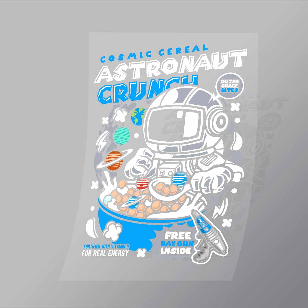 DCLC0023 Astronaut Crunch Direct To Film Transfer Mock Up