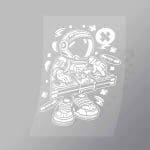 DCLC0024 Astronaut Disk Jockey Direct To Film Transfer Mock Up