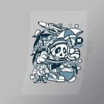 DCLC0027 Astronaut Holiday Direct To Film Transfer Mock Up