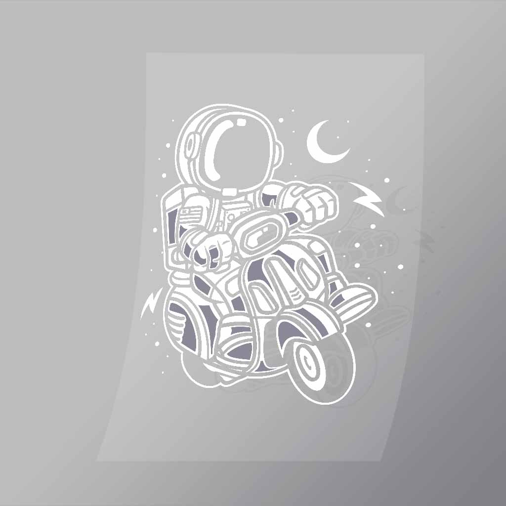 DCLC0031 Astronaut Scooter Direct To Film Transfer Mock Up