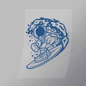 DCLC0034 Astronaut Surfing Direct To Film Transfer Mock Up