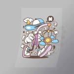 DCLC0038 Baby Toy Direct To Film Transfer Mock Up