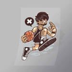 DCLC0059 Basketball Player Direct To Film Transfer Mock Up