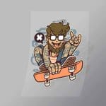 DCLC0066 Bearded Skater Direct To Film Transfer Mock Up