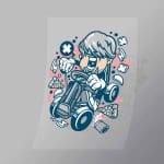 DCLC0287 Gokart Bastard Direct To Film Transfer Mock Up