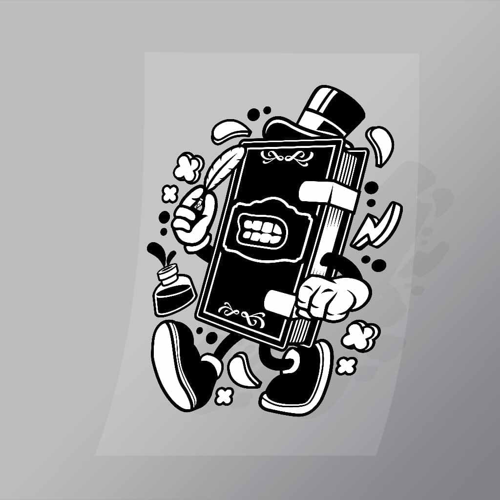 DCLC0421 Old Book Direct To Film Transfer Mock Up