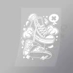 DCLC0426 Oldschool Shoe Direct To Film Transfer Mock Up