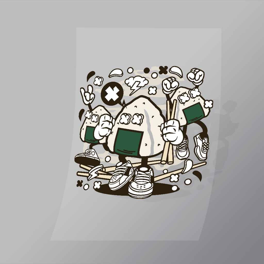 DCLC0427 Onigiri Direct To Film Transfer Mock Up