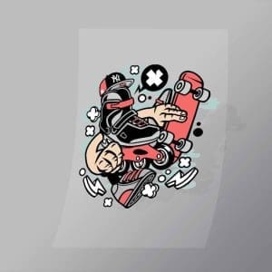 DCLC0530 Roller Blade Direct To Film Transfer Mock Up