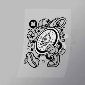 DCLC0622 Stopwatch Direct To Film Transfer Mock Up