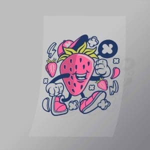 DCLC0624 Strawberry Direct To Film Transfer Mock Up