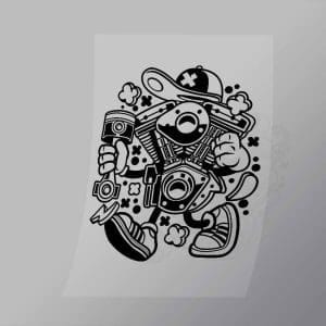 DCLC0646 The Engine Direct To Film Transfer Mock Up