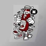 DCLC0658 Tomato Ketchup Direct To Film Transfer Mock Up